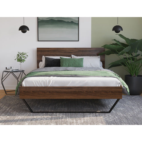RAWSON & CO WALNUT ATLAS BED FRAME