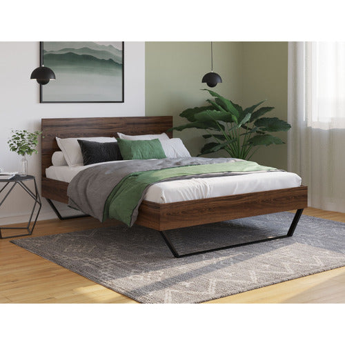 RAWSON & CO WALNUT ATLAS BED FRAME