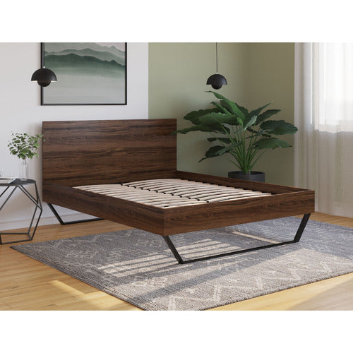 RAWSON & CO WALNUT ATLAS BED FRAME