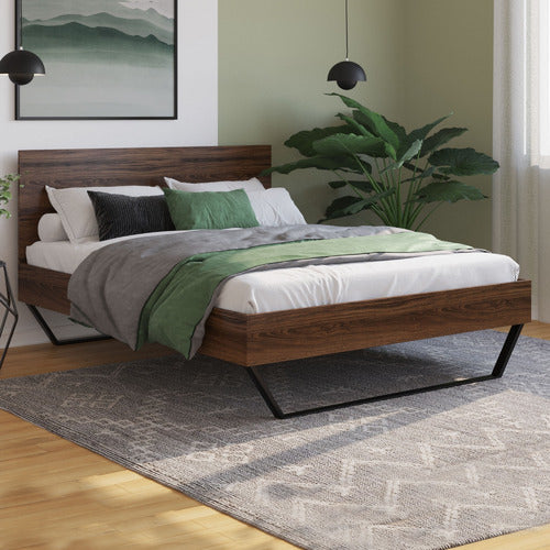 RAWSON & CO WALNUT ATLAS BED FRAME