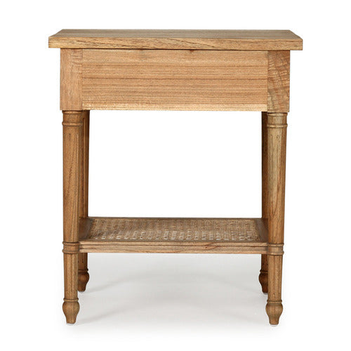 LILA INTERIORS WEATHERED OAK HAMILTON 57CM BEDSIDE TABLE