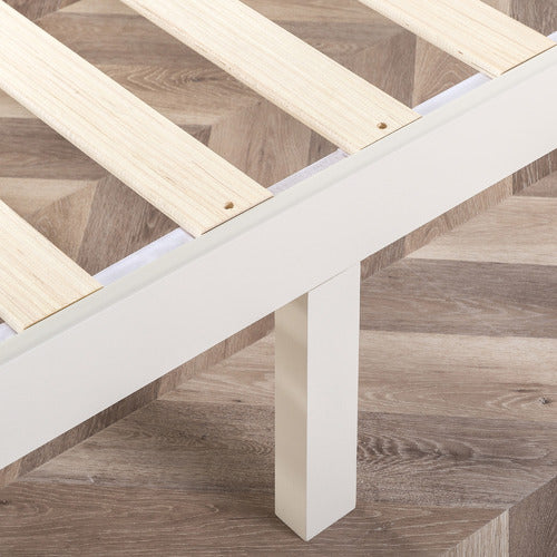 STUDIO HOME WHITE BELVEDERE WOODEN BED BASE