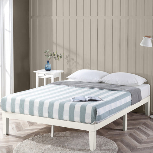 STUDIO HOME WHITE BELVEDERE WOODEN BED BASE