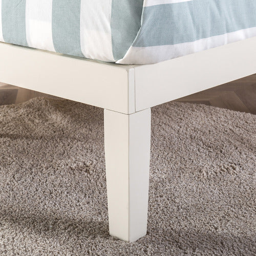 STUDIO HOME WHITE BELVEDERE WOODEN BED BASE