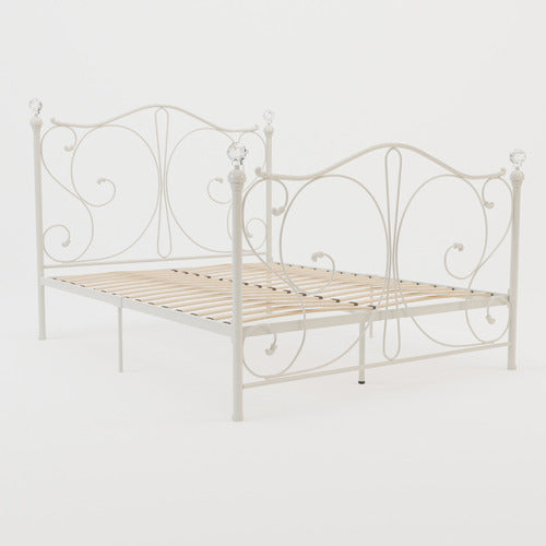 RAWSON & CO WHITE CLASSIC SOPHIE METAL BED FRAME