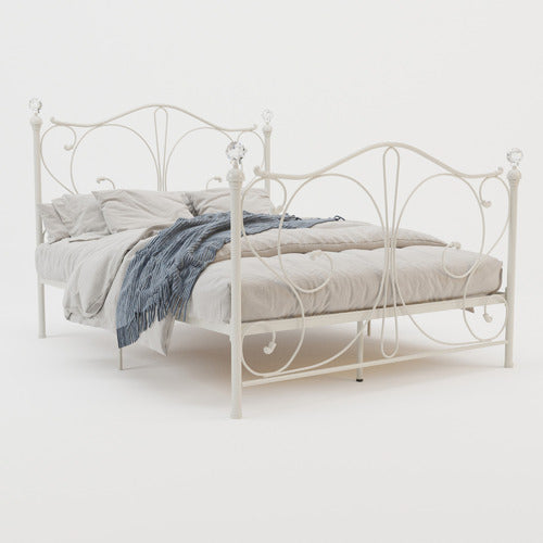 RAWSON & CO WHITE CLASSIC SOPHIE METAL BED FRAME