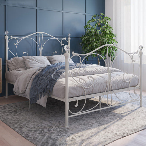 RAWSON & CO WHITE CLASSIC SOPHIE METAL BED FRAME