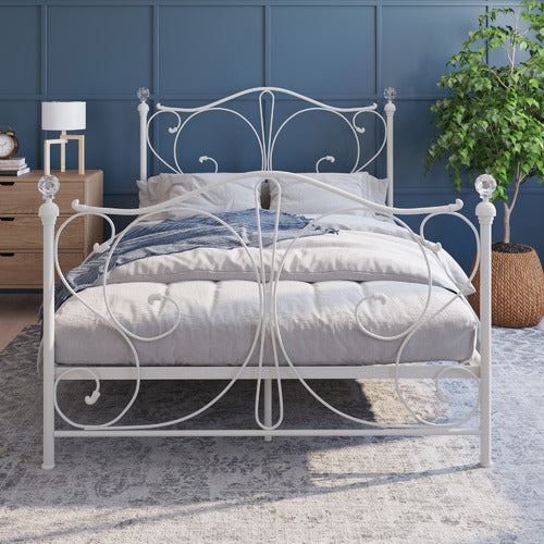 RAWSON & CO WHITE CLASSIC SOPHIE METAL BED FRAME