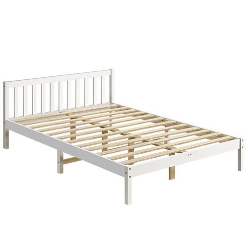 BRAXTON HOME WHITE HAMILTON PINE WOOD PLATFORM BED