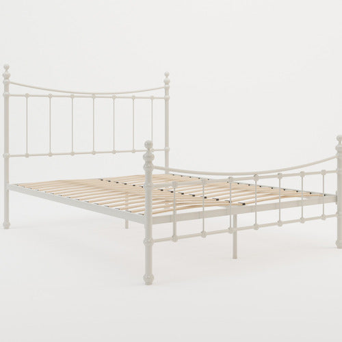 RAWSON & CO WHITE MODERN CLASSIC JULIA STEEL BED FRAME