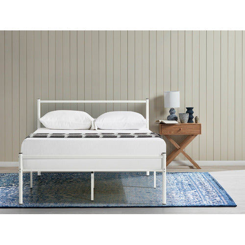 STUDIO HOME WHITE MORTEZA STEEL BED
