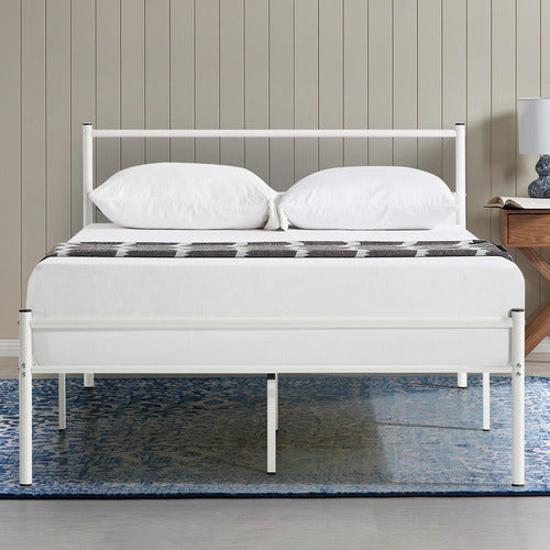 STUDIO HOME WHITE MORTEZA STEEL BED
