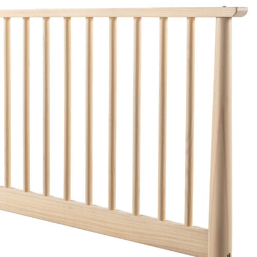 WHITE WASHED LIAM PINE WOOD BED