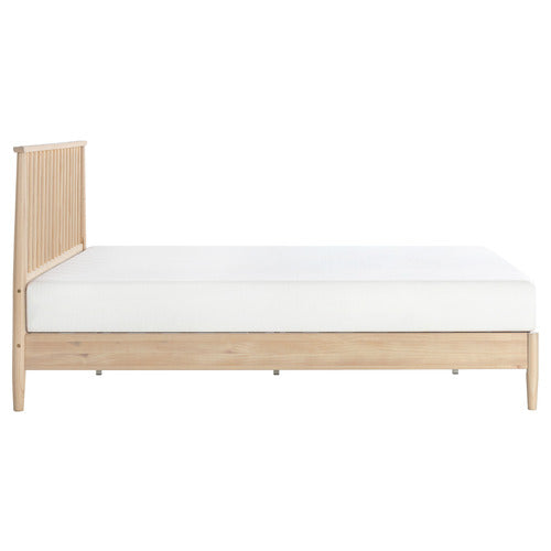 WHITE WASHED LIAM PINE WOOD BED