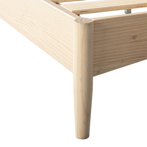 WHITE WASHED LIAM PINE WOOD BED