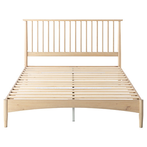 WHITE WASHED LIAM PINE WOOD BED