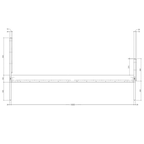WESTERN DESIGNS WHITE & NATURAL GALAXY WOODEN BED FRAME