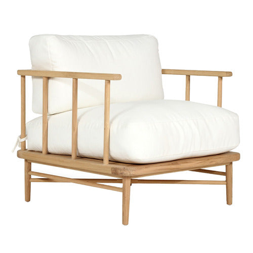 LILA INTERIORS WHITE & NATURAL OCEA ARMCHAIR