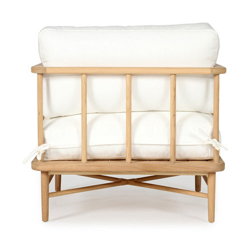 LILA INTERIORS WHITE & NATURAL OCEA ARMCHAIR
