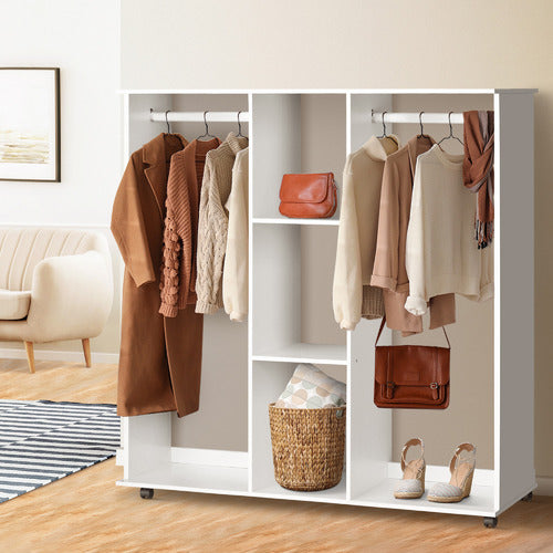 LIVING FUSION WHITE BILLY OPEN WARDROBE