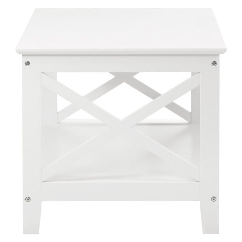 LIVING FUSION WHITE BLAKE COFFEE TABLE