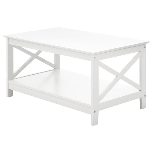 LIVING FUSION WHITE BLAKE COFFEE TABLE