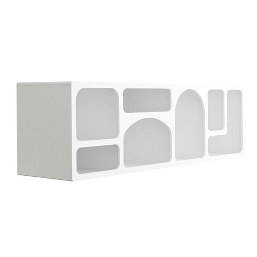 MADDISON LANE WHITE MYKONOS SCULPTURAL TV UNIT