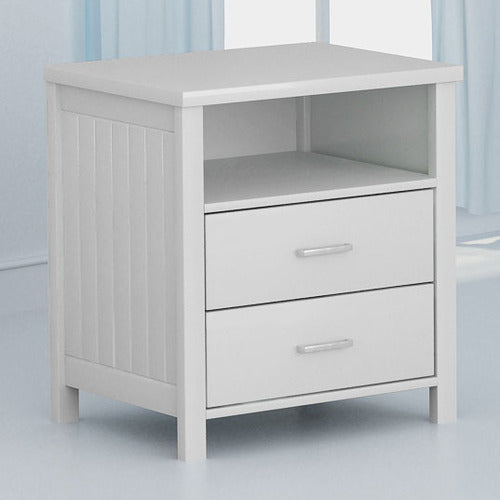 WESTERN DESIGNS WHITE LEO BEDSIDE TABLE