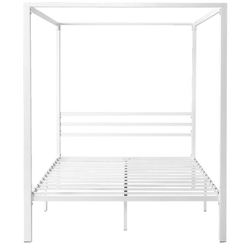 STUDIO HOME WHITE CYTUS CANOPY BED FRAME