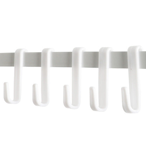 OAKLEIGH HOME WHITE DREVAN CLOTHING RACK WITH STORAGE