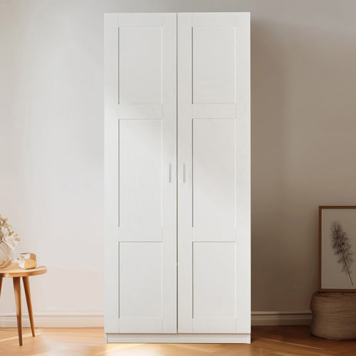 CORE LIVING WHITE MORANA 2 DOOR WARDROBE
