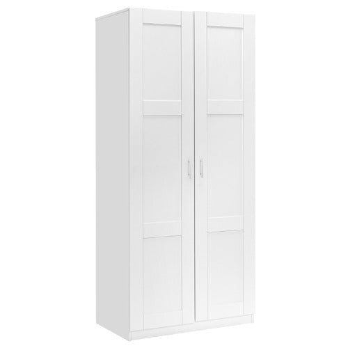 CORE LIVING WHITE MORANA 2 DOOR WARDROBE
