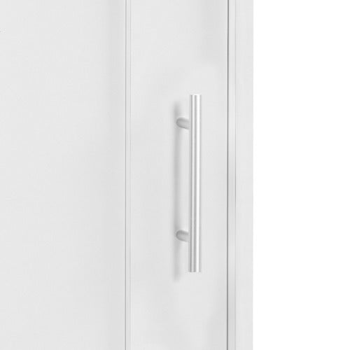 CORE LIVING WHITE MORANA 4 SHELF SLIDING DOORS WARDROBE