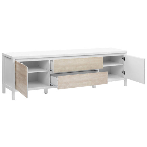 180CM WHITEWASH KINGSCLIFF TV UNIT
