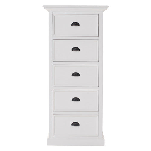 BALMORAL DESIGNS WHITE MEHARRY 5 DRAWER CHEST