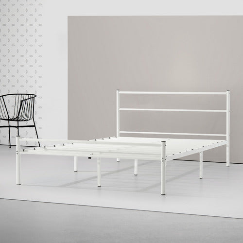 STUDIO HOME WHITE MORTEZA STEEL BED