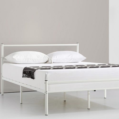 STUDIO HOME WHITE MORTEZA STEEL BED