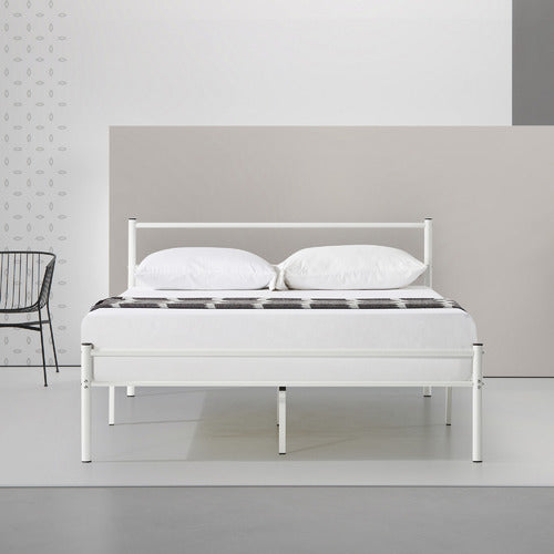 STUDIO HOME WHITE MORTEZA STEEL BED