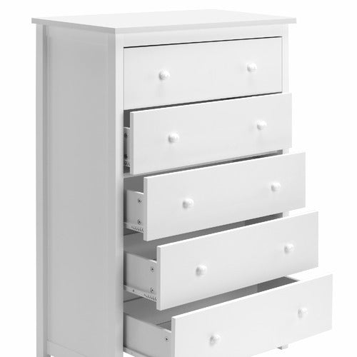 WHITE NOOSA 5 DRAWER CHEST