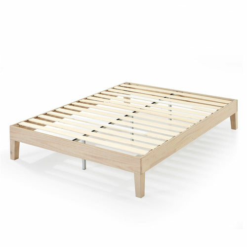 WHITEWASH BECKHAM PINE WOOD BED BASE