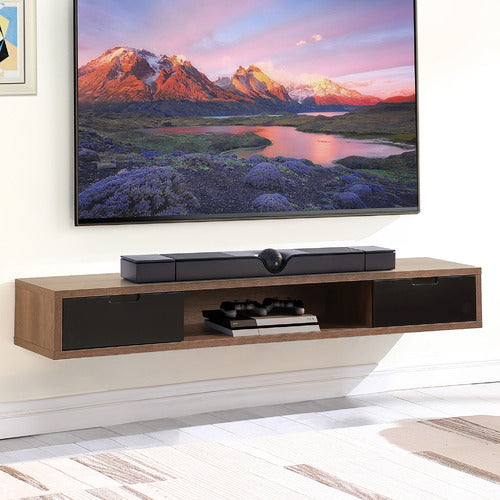 MONUMENT FURNITURE 200CM WHITSON WALL-MOUNTED TV UNIT