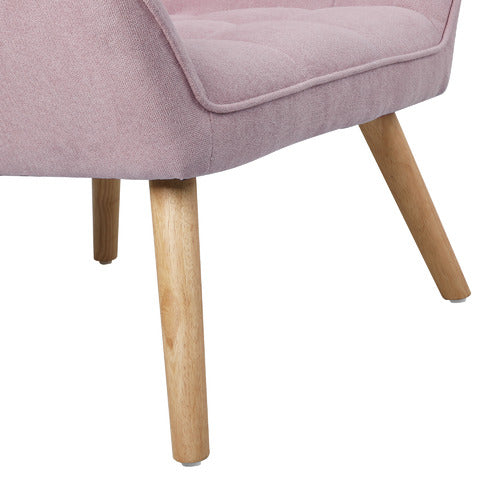 LIVING FUSION WINTHROP RUBBERWOOD ARMCHAIR