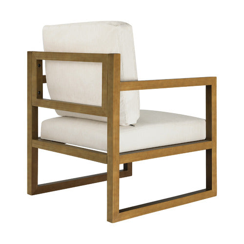 LIVING FUSION WYSTAN RUBBERWOOD ARMCHAIR