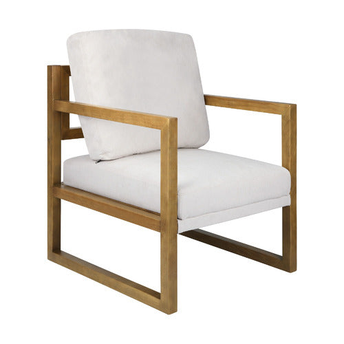 LIVING FUSION WYSTAN RUBBERWOOD ARMCHAIR