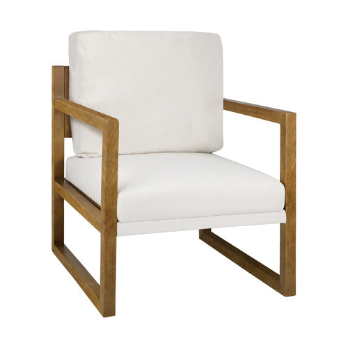 LIVING FUSION WYSTAN RUBBERWOOD ARMCHAIR