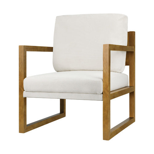 LIVING FUSION WYSTAN RUBBERWOOD ARMCHAIR