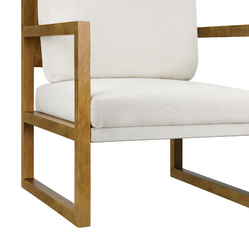 LIVING FUSION WYSTAN RUBBERWOOD ARMCHAIR