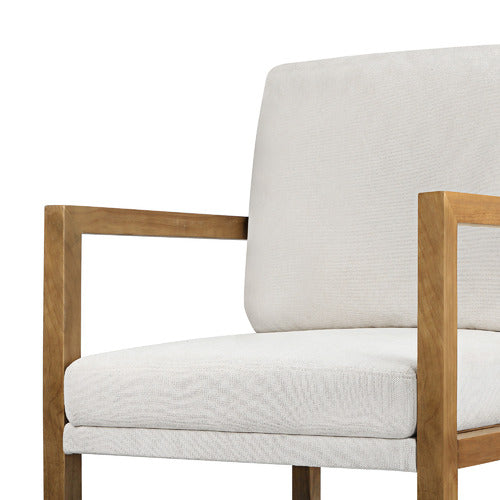 LIVING FUSION WYSTAN RUBBERWOOD ARMCHAIR