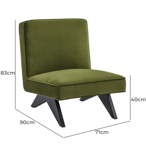 REXINGTON HOME XAVIER VELVET ACCENT CHAIR