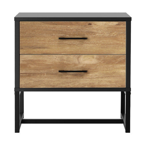 LIVING FUSION XYLA 2 DRAWER BEDSIDE TABLE